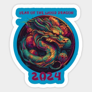 2024 Year of the Wood Dragon Sticker